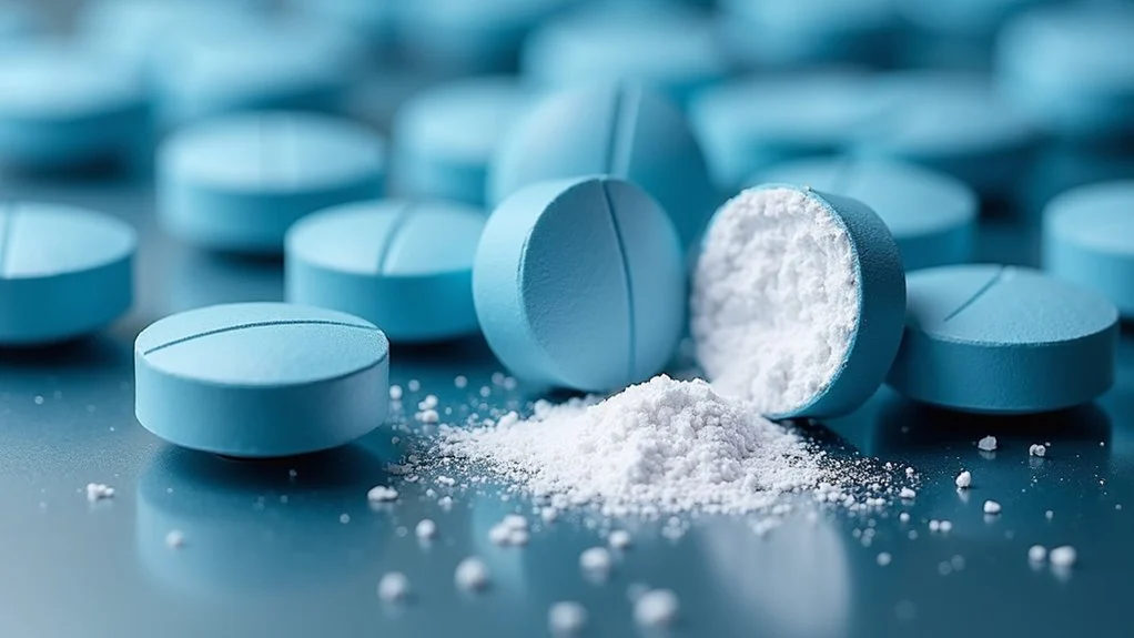 blue pills chemical risks and potency