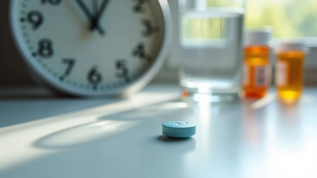 Photo of a Klonopin tablet on a surface illustrating how long it lasts in the body