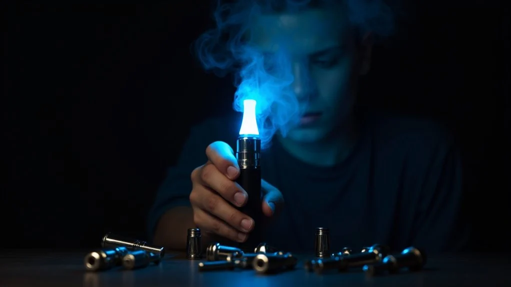 Individual holding a vape pen illustrating surprising facts about vaping addiction