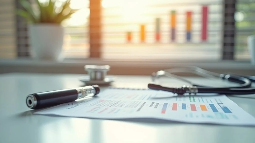 Printed report highlighting current vaping addiction statistics and trends for 2025