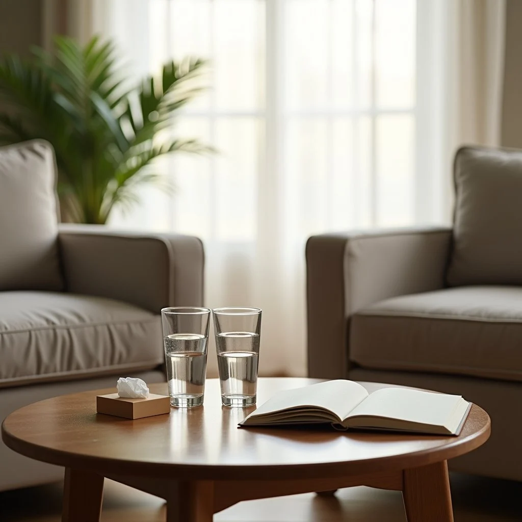 Visual representation of vaping addiction treatment through behavioral therapy