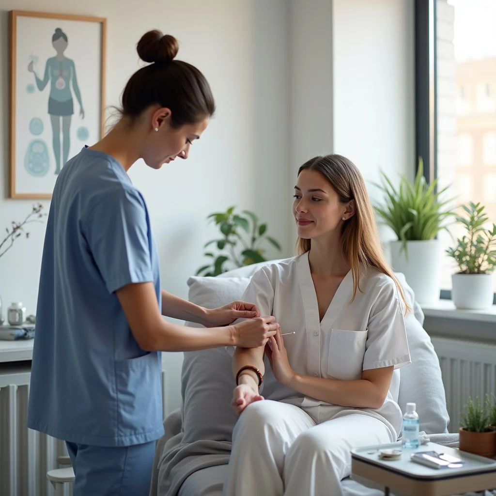 Doctor assisting a patient with holistic cocaine addiction recovery methods