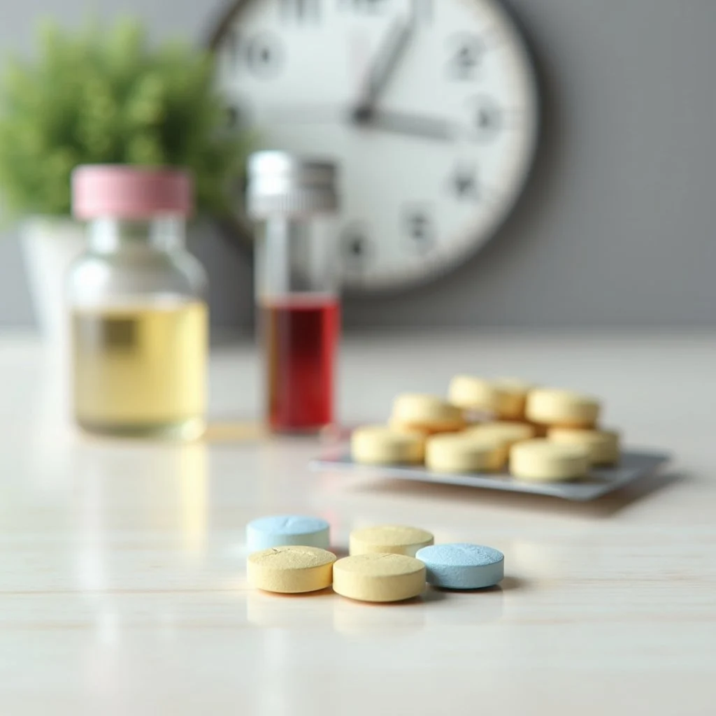 Close-up of Klonopin tablets illustrating their effects over time in the body