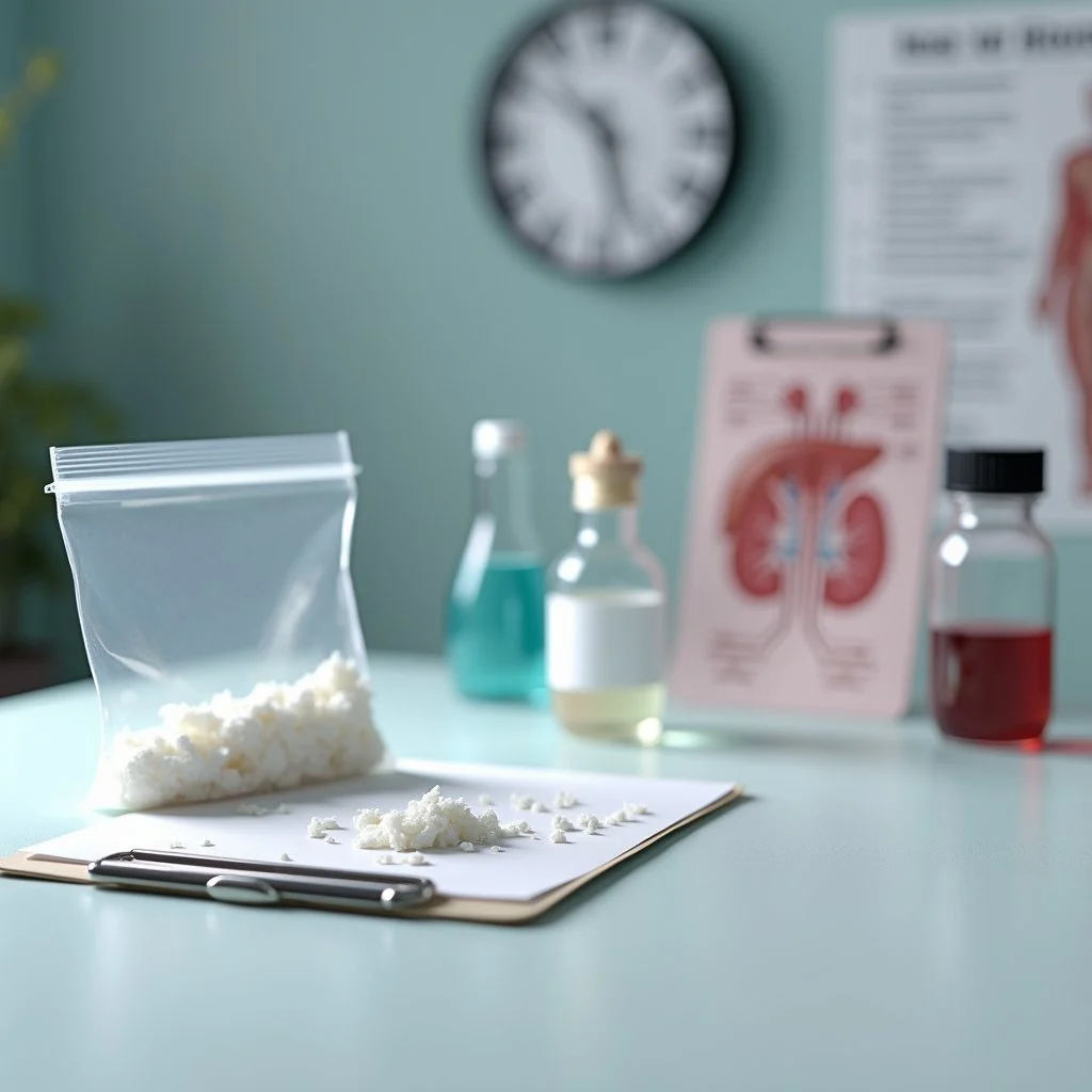 Photo illustrating how long meth stays in urine