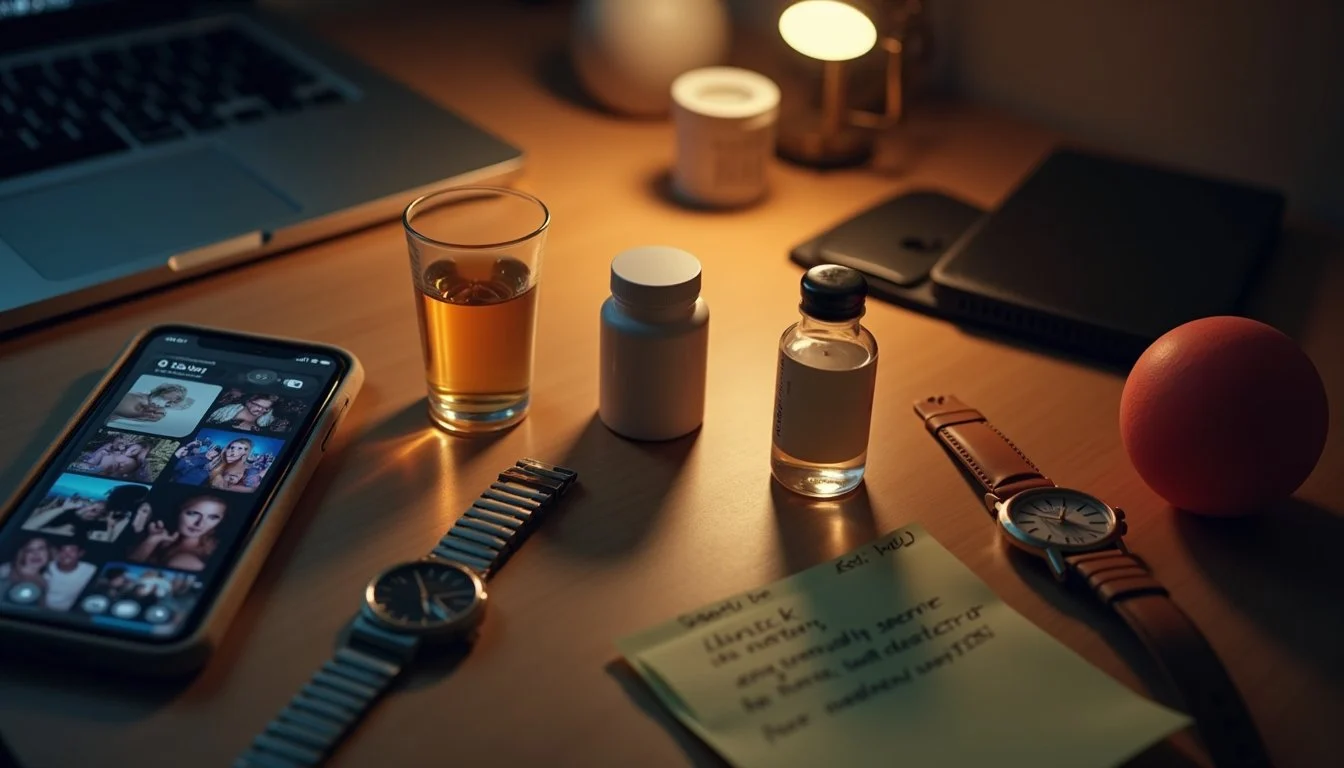 Visual representation of factors that trigger alcohol cravings