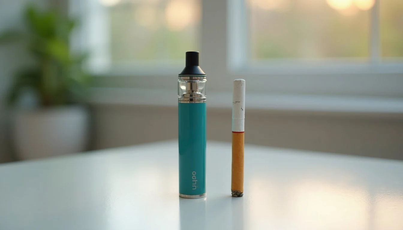 Image explaining the mechanisms of nicotine addiction caused by vaping