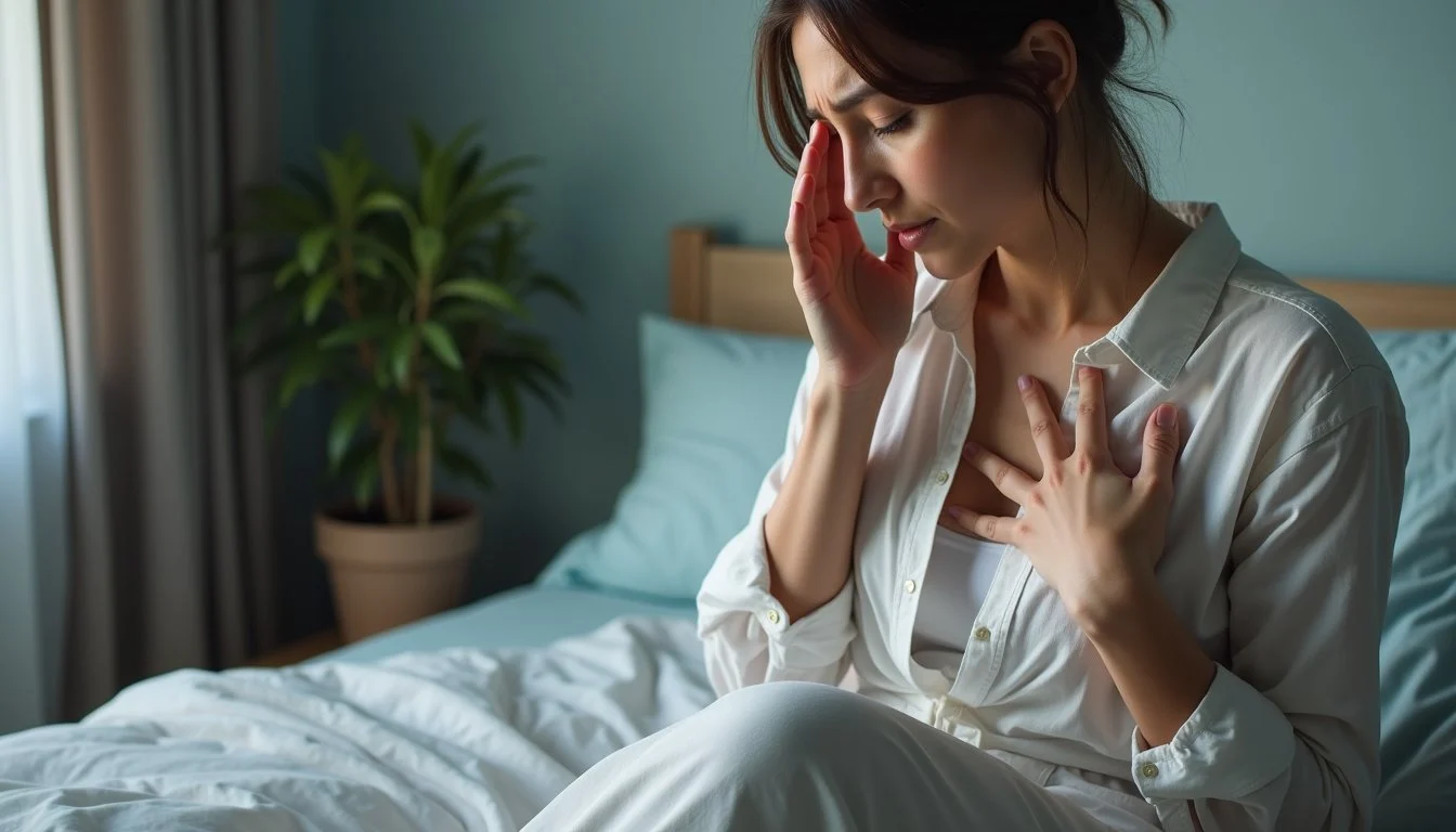 Woman appearing restless and anxious due to vape addiction