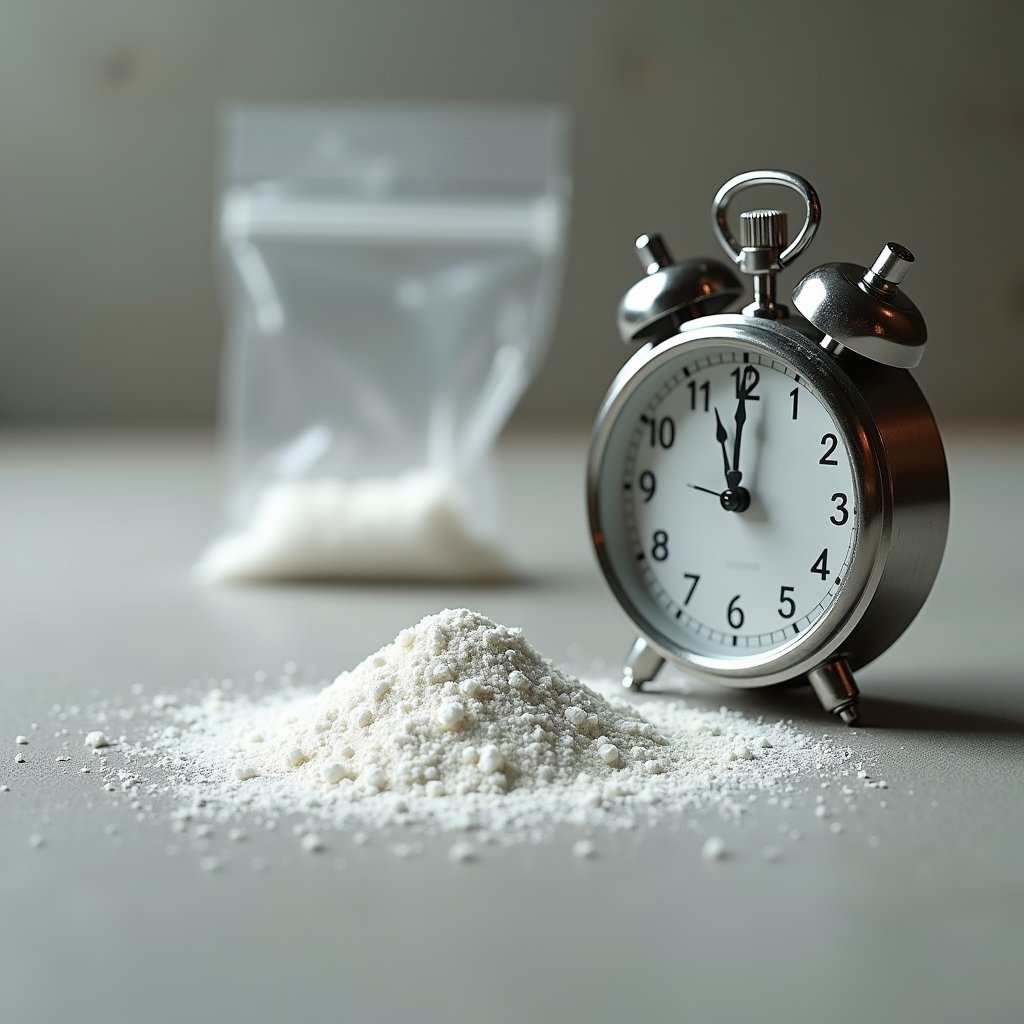 Illustration of how the body processes cocaine over time