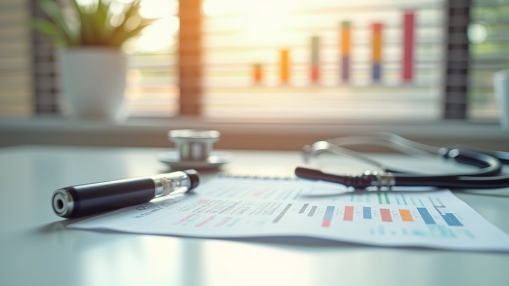 Printed report highlighting current vaping addiction statistics and trends for 2025