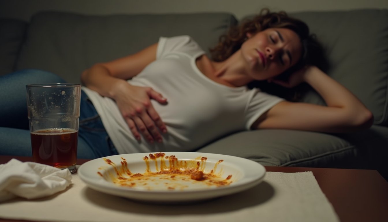 physical discomfort from overeating