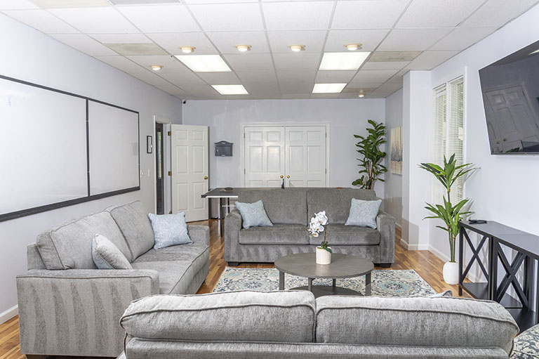 Office space at Carolina Outpatient Detox, offering a calm environment for detox in Raleigh, NC, with modern decor.