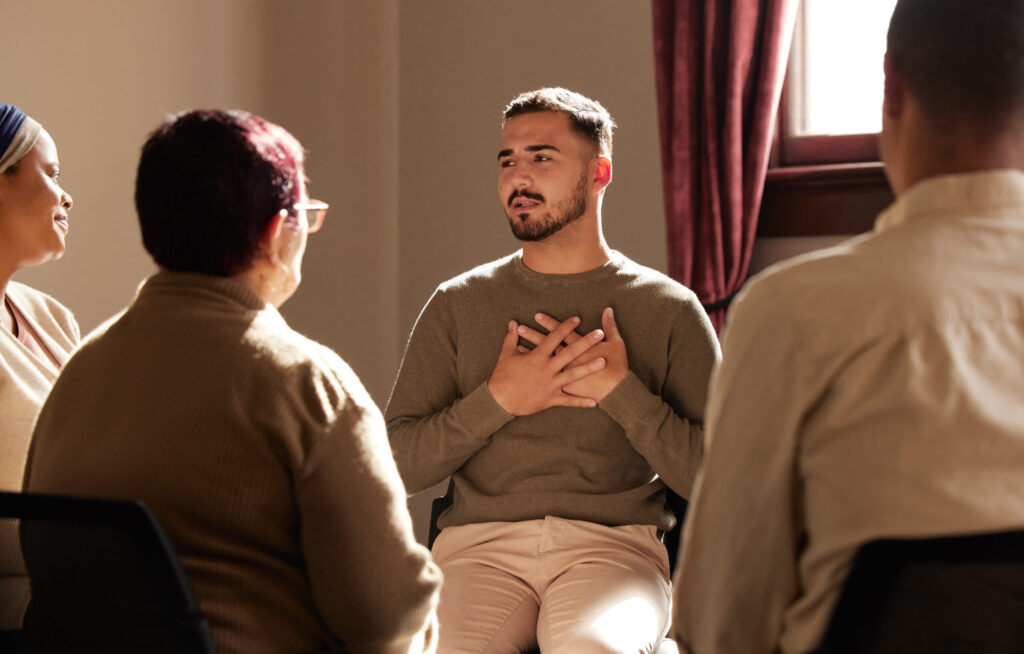 Patient receiving outpatient detox care in Raleigh, North Carolina