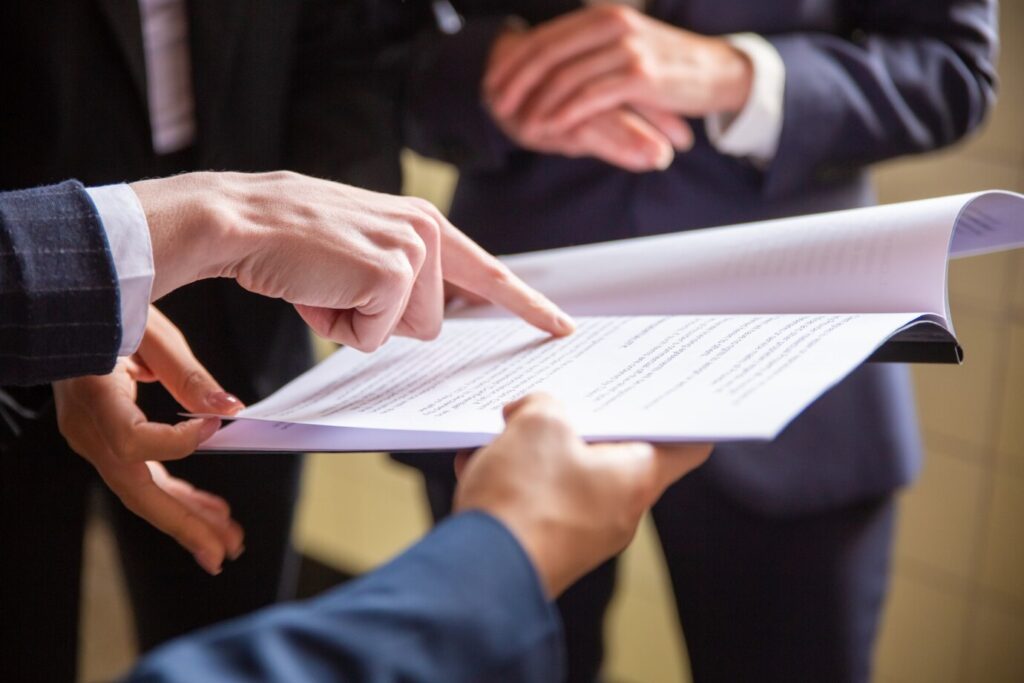 Group of professional lawyers consulting about outpatient detox and recovery options