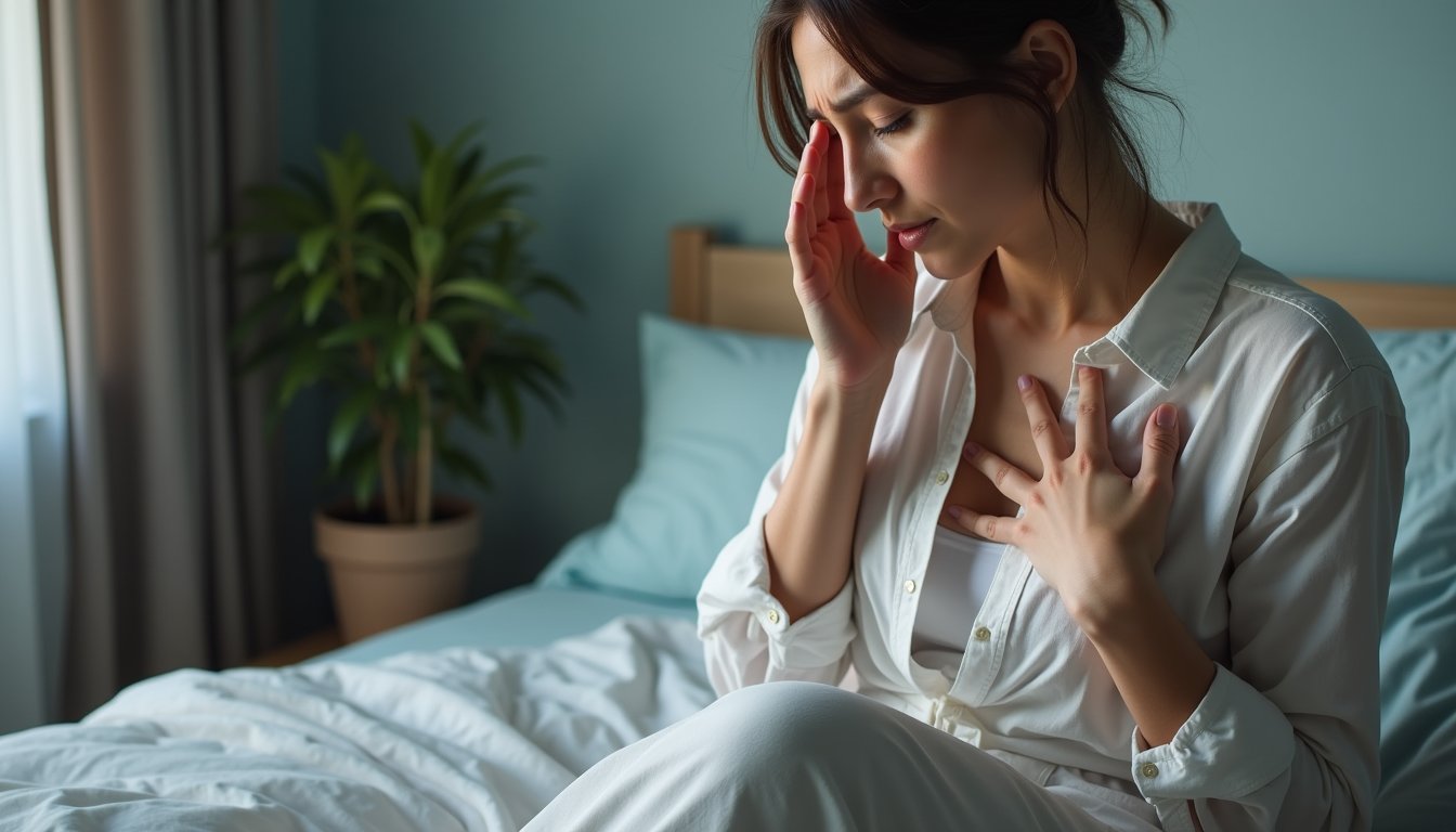 Woman appearing restless and anxious due to vape addiction